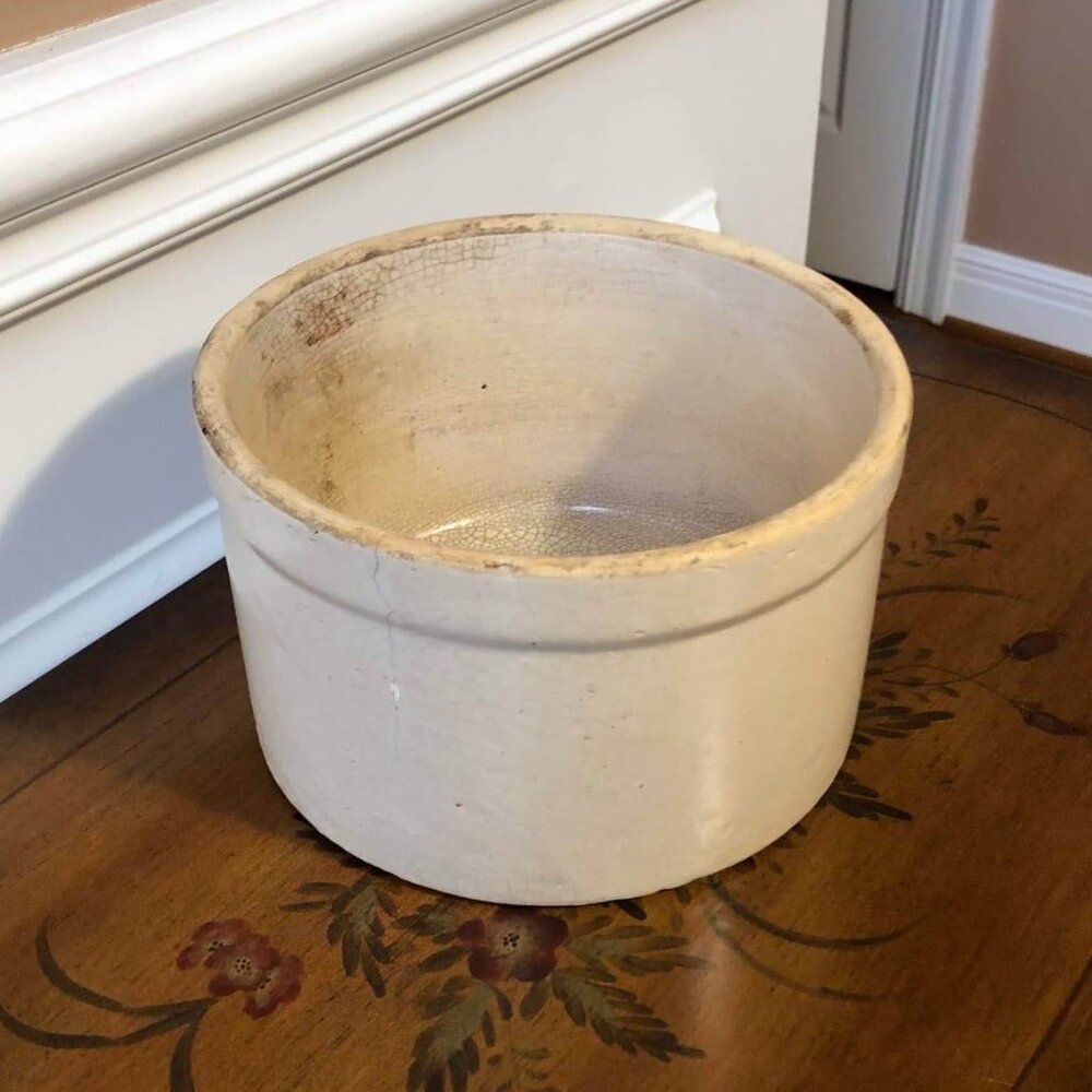 Antique stoneware crock - Pittsburg Pottery Diamond Brand 1 gallon - Picture 4 of 13